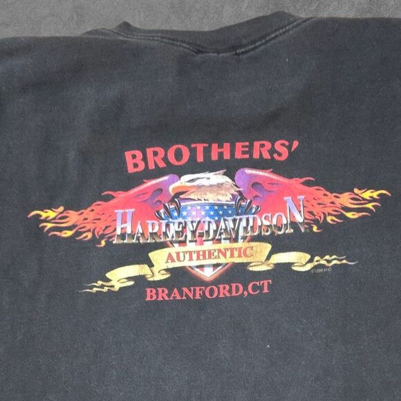 Vintage 90s Harley Davidson Shirt. Measurements pictured, tagged XL. - Picture 7 of 7